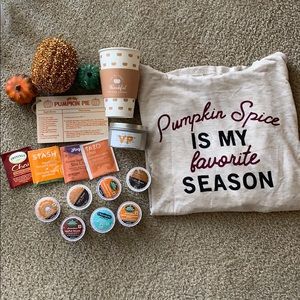 Fall Halloween Pumpkin Spice Coffee Gift Box Sz L